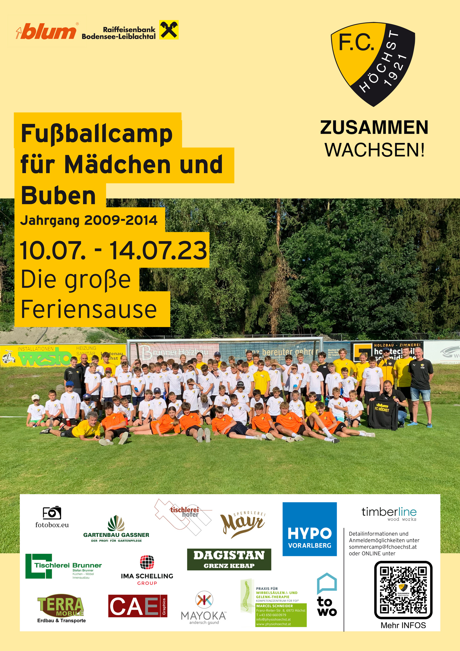Sommercamp 2023 des blum FC Höchst